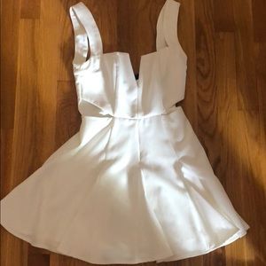 White nbd dress with cutouts
